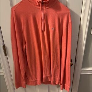 Crown & Ivy Men's Coral Zip-Up Sweater